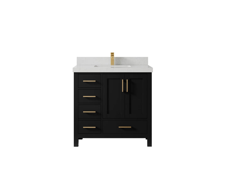 Malibu 36 in. W x 22 in. D Bathroom Vanity Center Sink 2 - photo 21