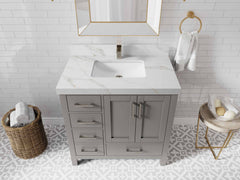 Malibu 36 in. W x 22 in. D with Center Sink Bathroom Vanity - photo 22