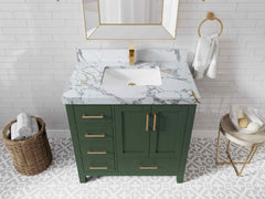 Malibu 36 in. W x 22 in. D with Center Sink Bathroom Vanity - photo 20