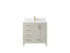 Malibu 36 in. W x 22 in. D with Center Sink Bathroom Vanity - photo 27