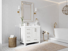 Malibu 36 in. W x 22 in. D with Center Sink Bathroom Vanity - photo 2