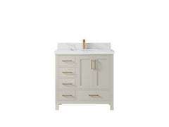 Malibu 36 in. W x 22 in. D with Center Sink Bathroom Vanity - photo 21