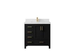 Malibu 36 in. W x 22 in. D with Center Sink Bathroom Vanity - photo 29