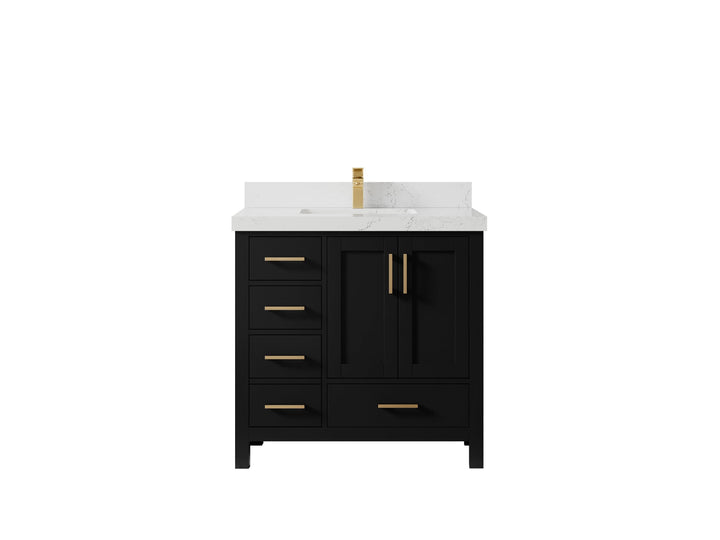 Malibu 36 in. W x 22 in. D Bathroom Vanity Center Sink 2 - photo 29