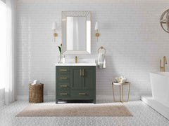 Malibu 36 in. W x 22 in. D with Center Sink Bathroom Vanity - photo 4