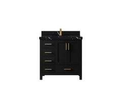 Malibu 36 in. W x 22 in. D with Center Sink Bathroom Vanity - photo 9