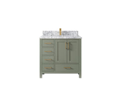 Malibu 36 in. W x 22 in. D with Center Sink Bathroom Vanity - photo 23