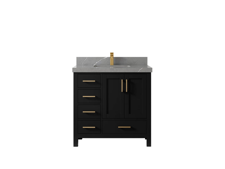 Malibu 36 in. W x 22 in. D Bathroom Vanity Center Sink 2 - photo 33
