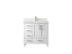 Malibu 36 in. W x 22 in. D with Center Sink Bathroom Vanity - photo 43