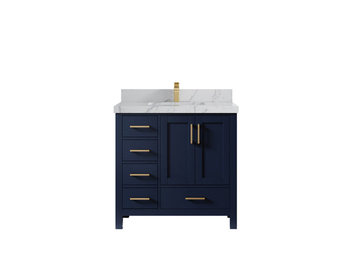 Malibu 36 in. W x 22 in. D Bathroom Vanity Center Sink 2 - photo 43