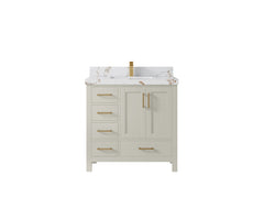 Malibu 36 in. W x 22 in. D with Center Sink Bathroom Vanity - photo 35
