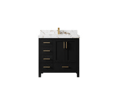 Malibu 36 in. W x 22 in. D with Center Sink Bathroom Vanity - photo 37