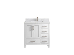 Malibu 36 in. W x 22 in. D Bathroom Vanity Center Sink - photo 21