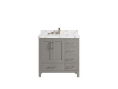 Malibu 36 in. W x 22 in. D Bathroom Vanity Center Sink - photo 37