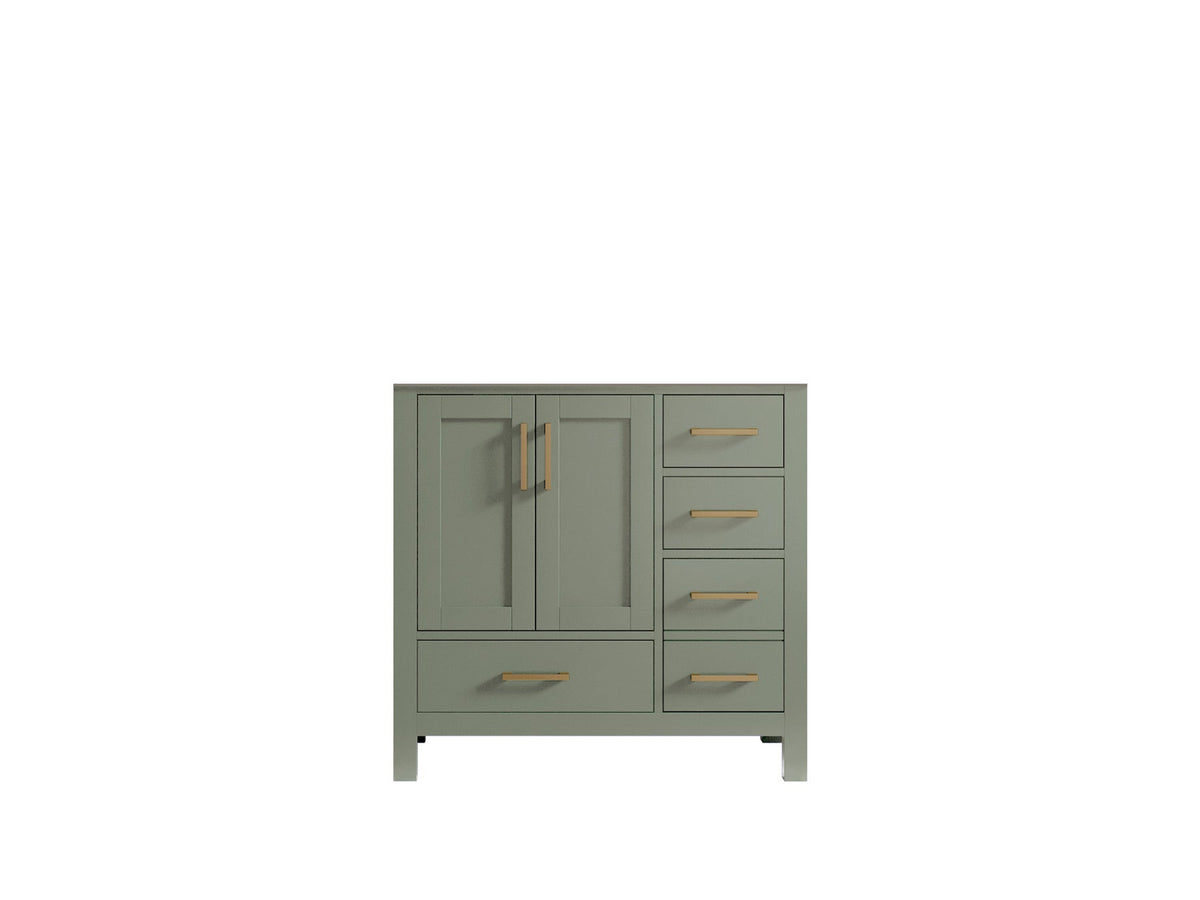 Malibu 36 in. W x 22 in. D Bathroom Vanity Center Sink - Willow Bath and Vanity