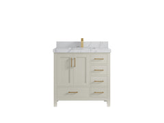 Malibu 36 in. W x 22 in. D Bathroom Vanity Center Sink - photo 41