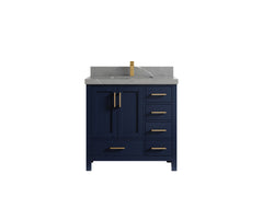 Malibu 36 in. W x 22 in. D Bathroom Vanity Center Sink - photo 35