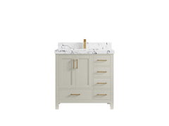 Malibu 36 in. W x 22 in. D Bathroom Vanity Center Sink - photo 39