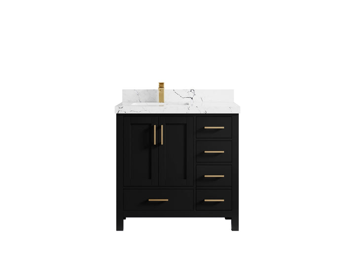 Malibu 36 in. W x 22 in. D Bathroom Vanity Center Sink - photo 41
