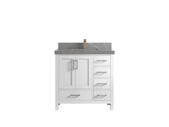 Malibu 36 in. W x 22 in. D Bathroom Vanity Center Sink - photo 35