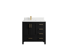 Malibu 36 in. W x 22 in. D Bathroom Vanity Center Sink - photo 25