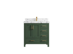 Malibu 36 in. W x 22 in. D Bathroom Vanity Center Sink - photo 41