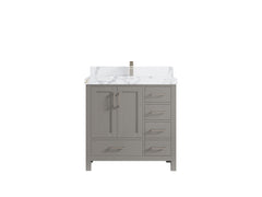 Malibu 36 in. W x 22 in. D Bathroom Vanity Center Sink - photo 21