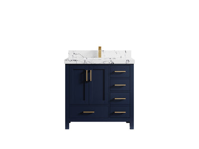 Malibu 36 in. W x 22 in. D Bathroom Vanity Center Sink - Willow Bath and Vanity