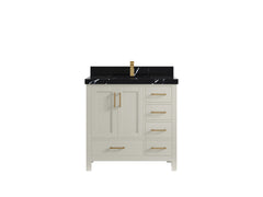 Malibu 36 in. W x 22 in. D Bathroom Vanity Center Sink - photo 9