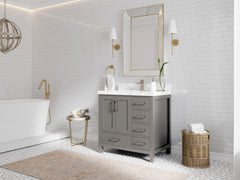 Malibu 36 in. W x 22 in. D Bathroom Vanity Center Sink - photo 2