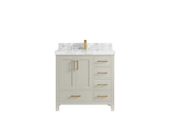 Malibu 36 in. W x 22 in. D Bathroom Vanity Center Sink - photo 11