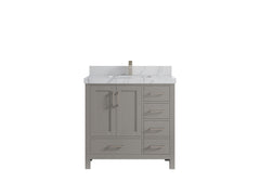Malibu 36 in. W x 22 in. D Bathroom Vanity Center Sink - photo 43