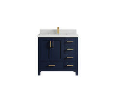 Malibu 36 in. W x 22 in. D Bathroom Vanity Center Sink - photo 13