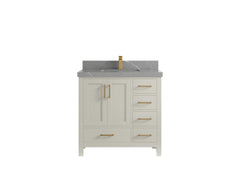 Malibu 36 in. W x 22 in. D Bathroom Vanity Center Sink - photo 33