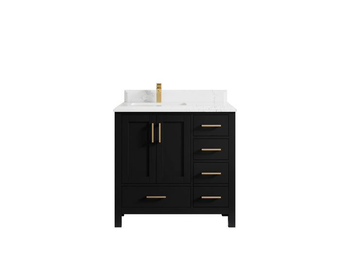 Malibu 36 in. W x 22 in. D Bathroom Vanity Center Sink - photo 27