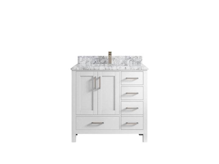 Malibu 36 in. W x 22 in. D Bathroom Vanity Center Sink - photo 23
