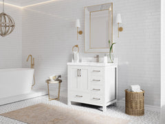 Malibu 36 in. W x 22 in. D Bathroom Vanity Center Sink - photo 2