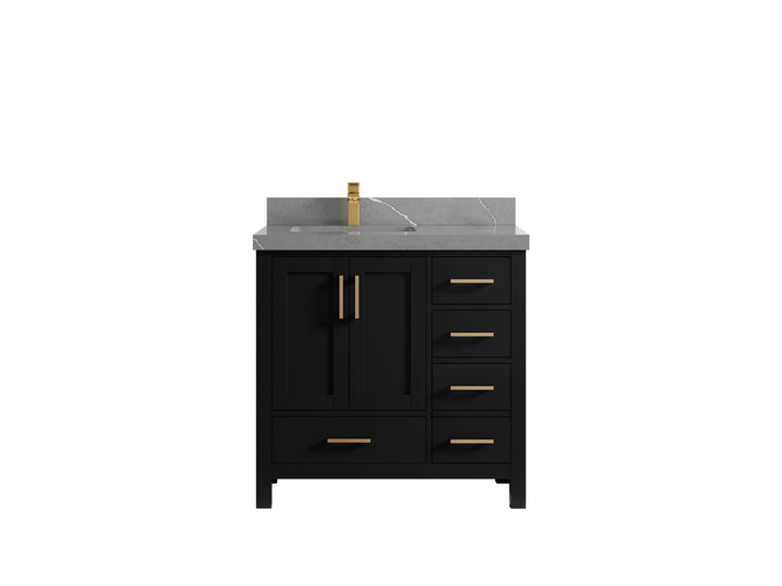 Malibu 36 in. W x 22 in. D Bathroom Vanity Center Sink - photo 35