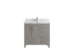 Malibu 36 in. W x 22 in. D Bathroom Vanity Center Sink - photo 11