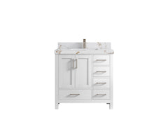 Malibu 36 in. W x 22 in. D Bathroom Vanity Center Sink - photo 37