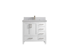 Malibu 36 in. W x 22 in. D Bathroom Vanity Center Sink - photo 1