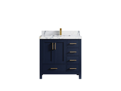 Malibu 36 in. W x 22 in. D Bathroom Vanity Center Sink - Willow Bath and Vanity