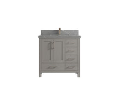 Malibu 36 in. W x 22 in. D Bathroom Vanity Center Sink - photo 35