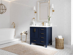 Malibu 36 in. W x 22 in. D Bathroom Vanity Center Sink - photo 2