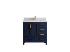 Malibu 36 in. W x 22 in. D Bathroom Vanity Center Sink - photo 1