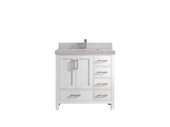 Malibu 36 in. W x 22 in. D Bathroom Vanity Center Sink - photo 33