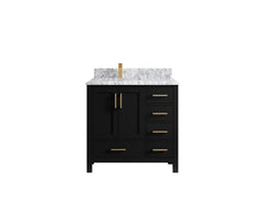 Malibu 36 in. W x 22 in. D Left Offset Sink Bathroom Vanity - photo 23