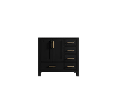 Malibu 36 in. W x 22 in. D Left Offset Sink Bathroom Vanity - Willow Bath and Vanity