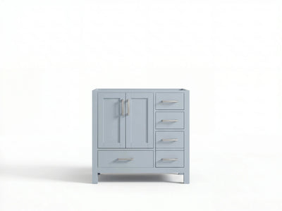 Malibu 36 in. W x 22 in. D Left Offset Sink Bathroom Vanity - Willow Bath and Vanity