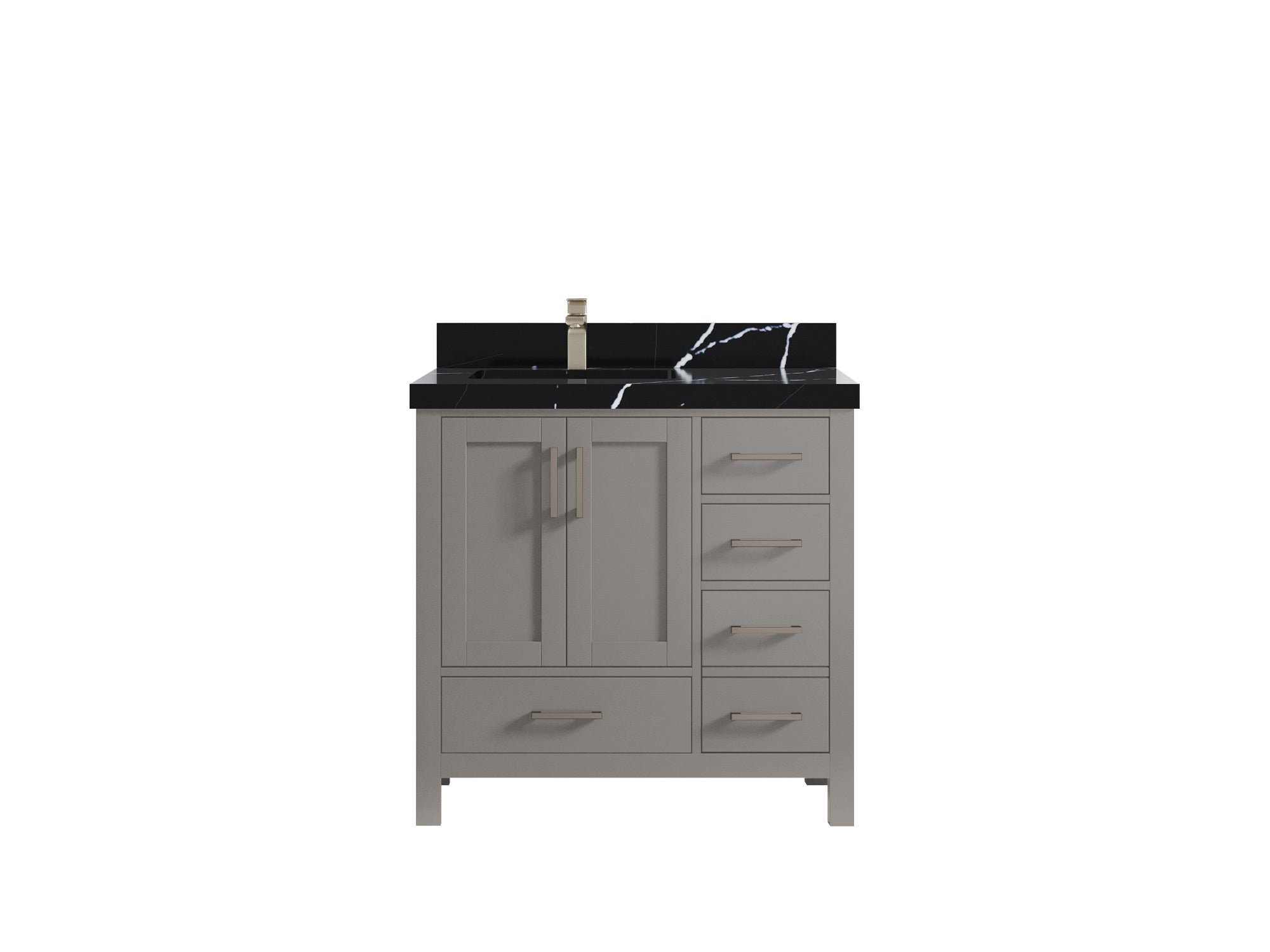 Malibu 36 in. W x 22 in. D Left Offset Sink Bathroom Vanity - Willow Bath and Vanity